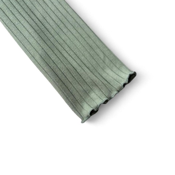 Mint Green Long Sleeve Button-Up Top - Picture 3 of 8